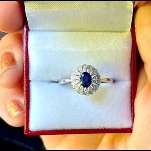 Sapphire & Diamond ring